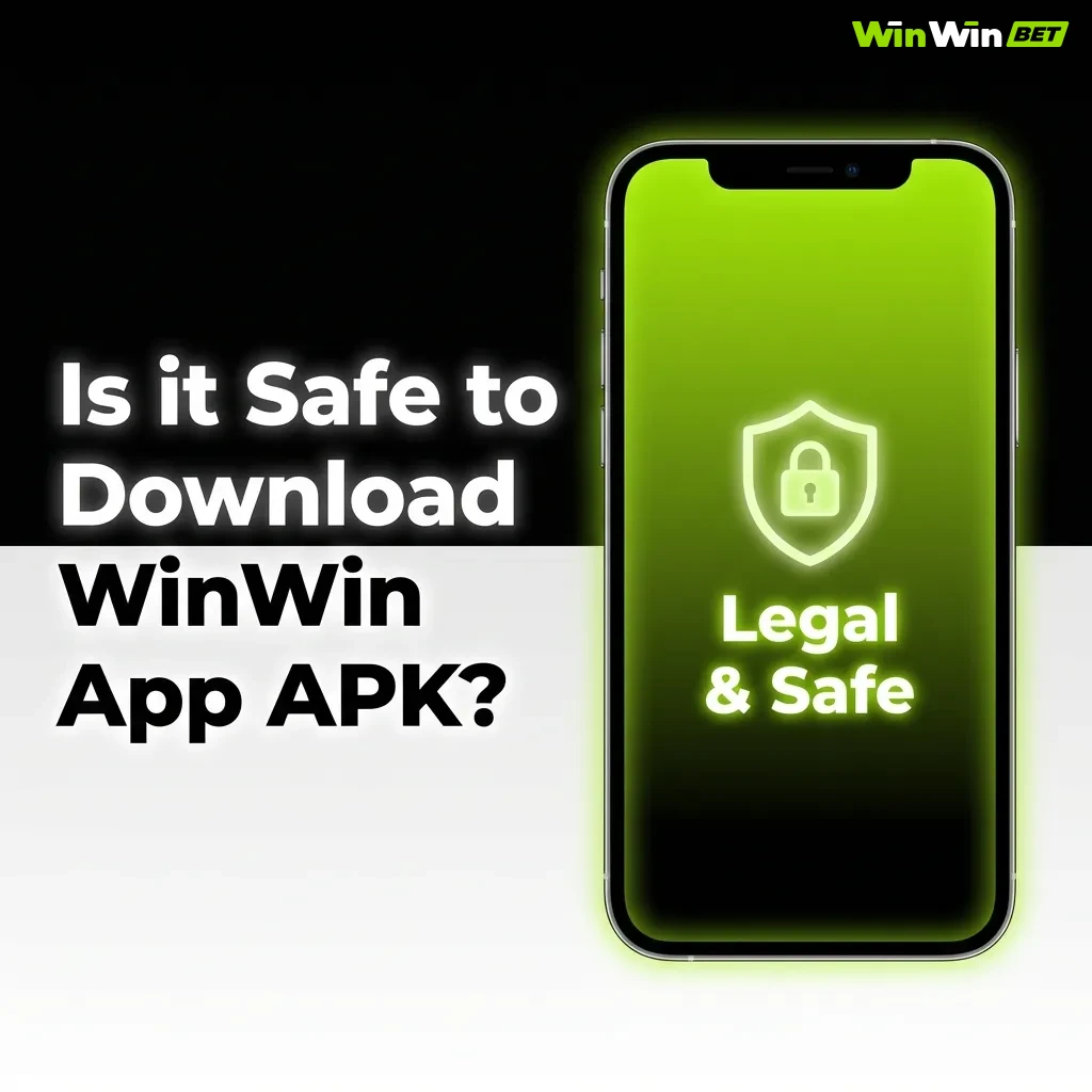 WinWin App logo with security shield icon and Curaçao eGaming license badge on mobile screen