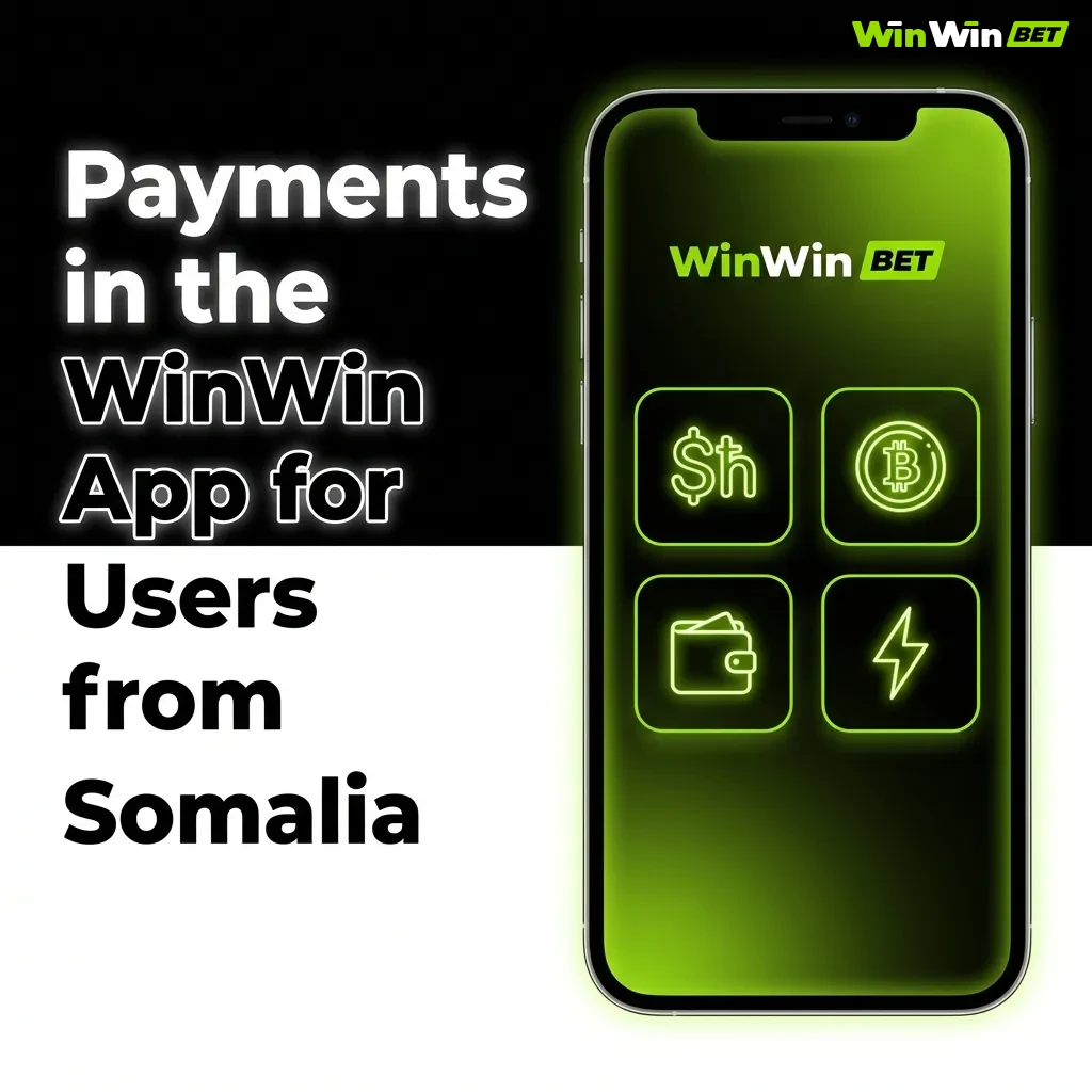 WinWin App payment methods for Somalia users including mobile money and bank transfer options displayed on screen