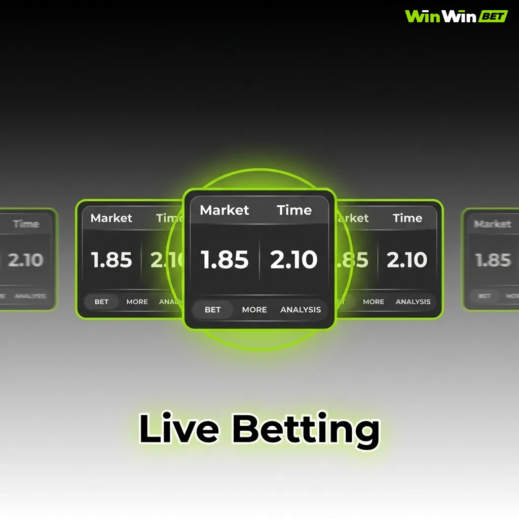 Real-time sports betting interface showing live odds updates, match statistics, and cash-out options during ongoing games.
