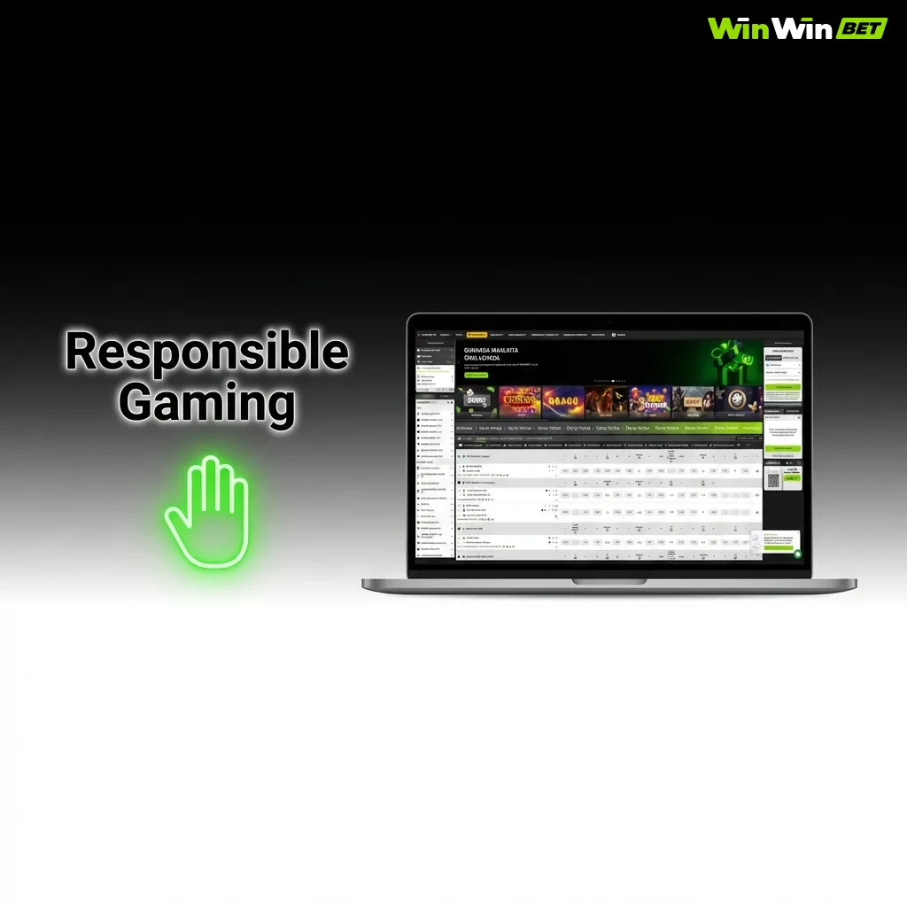 Platform offering responsible gaming tools including deposit limits, self-exclusion, reality checks, and problem gambling support